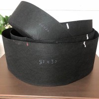 亞馬遜跨境毛氈圓形種植袋美植袋加厚無紡布植樹袋黑色育苗袋定制