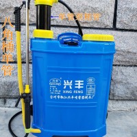 16升背負(fù)式手動噴霧器單管 農(nóng)用園林澆花菜園灑水八角桶
