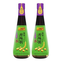李錦記薄鹽醇味鮮醬油500ml瓶裝釀造涼拌炒菜健康減鹽蘸料生抽