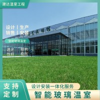無土栽培玻璃溫室 智能農業(yè)種植大棚 現(xiàn)代化全自動大棚 玻璃大棚