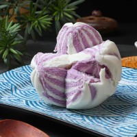 紫薯開花饅頭方便速食營養(yǎng)早餐冷凍半成品粗糧點(diǎn)心包子面食批發(fā)
