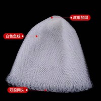 小眼抄網(wǎng)密眼透明釣魚線抄網(wǎng)頭白色編織尼龍撈魚網(wǎng)單絲線抄網(wǎng)批發(fā)