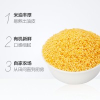 蓋亞農(nóng)場 五谷雜糧有機小米黃小米900g/袋農(nóng)家雜糧小米粥小米