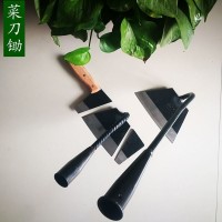 全鋼菜刀鋤鏟草小鋤頭老式戶(hù)外松土鋤家用種菜開(kāi)荒長(zhǎng)柄鋤除草神器