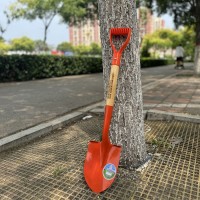 金恒牌實(shí)木硬質(zhì)柄園林兒童戶外鏟D字木柄消防救生野營庭院秀秀鏟