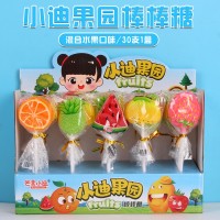 15克小迪果園棒棒糖水果味糖果小賣(mài)部整箱批兒童休閑小零食品批發(fā)